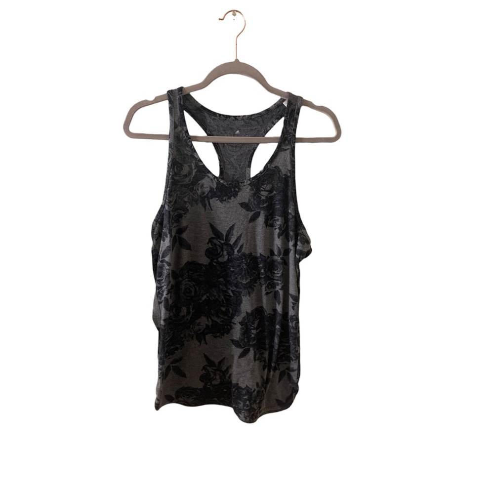 Adidas floral workout tank